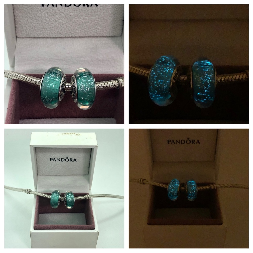 PANDORA Disney Ariel Murano Glow Bead New - Picture 6 of 6